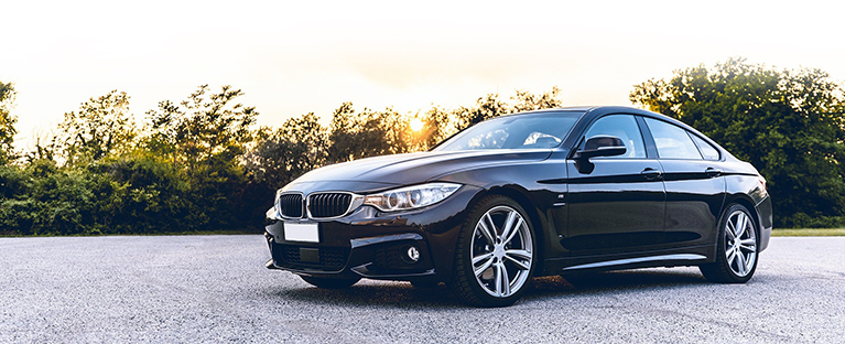 Black BMW car parked outside | Adams Autoworx Albany